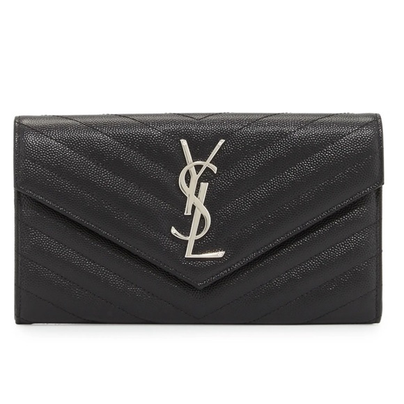 SAINT LAURENT Matelasse Large Flap Wallet - Picture 2 of 4